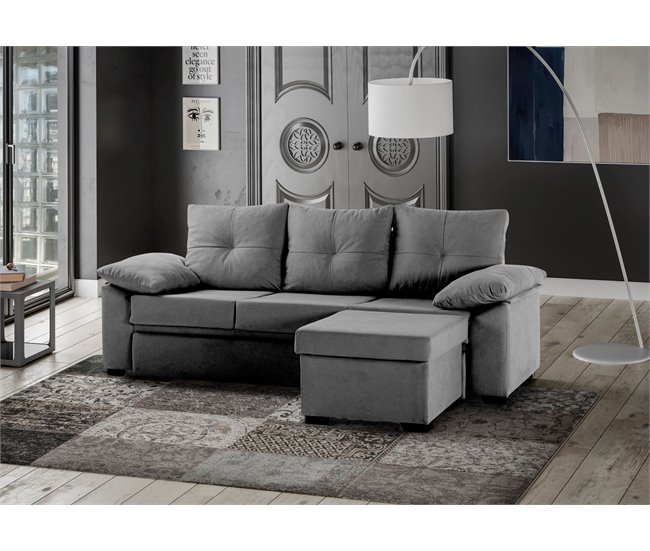Sofa - Cama Reversible Panama Gris