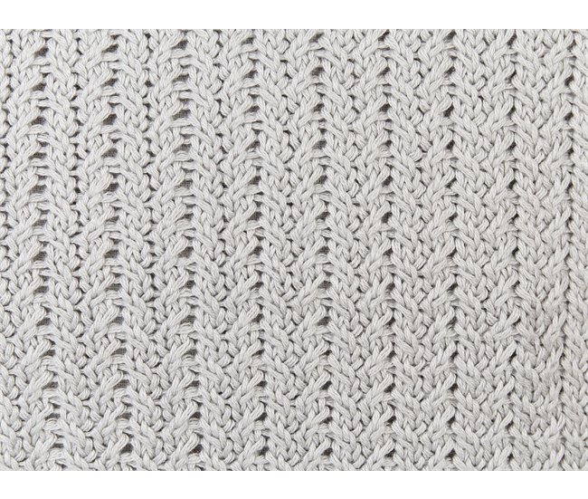 Beliani Cojín decorativo OCOTEA Gris