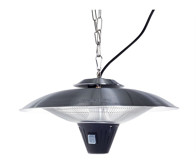 Beliani Estufa de patio KABA Gris