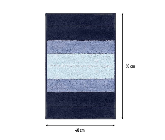 Acomoda Textil – Alfombra de Baño Suave y Absorbente para Ducha. 40x60 Azul