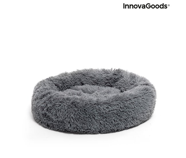 Cama Antiestrés para Mascotas Gris