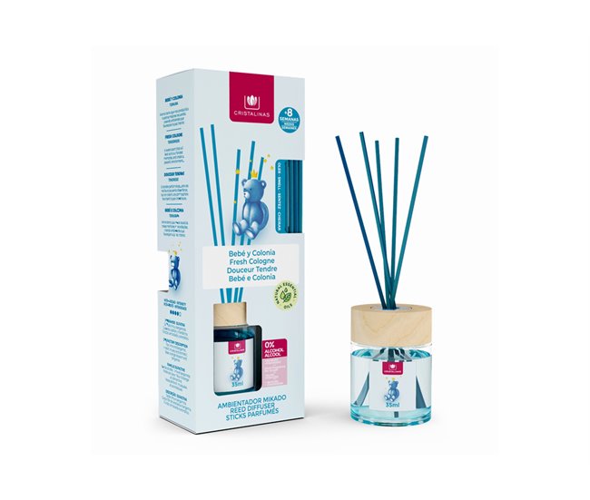 Ambientador mikado hogar AZAHAR y MANDARINA 35ml Azul