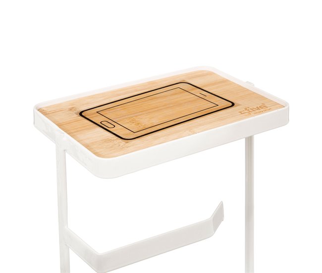 Soporte Para Papel Higiénico Blanco