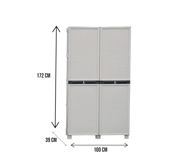 Armario exterior en PVC Gris