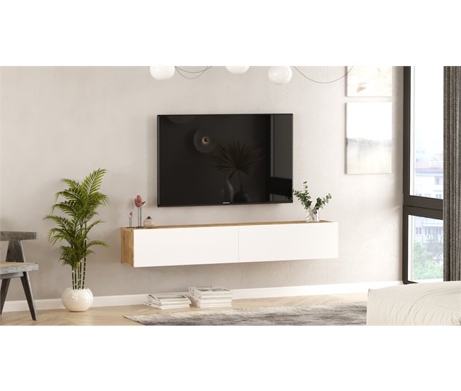 Mueble tv WALLY Blanco/ Madera