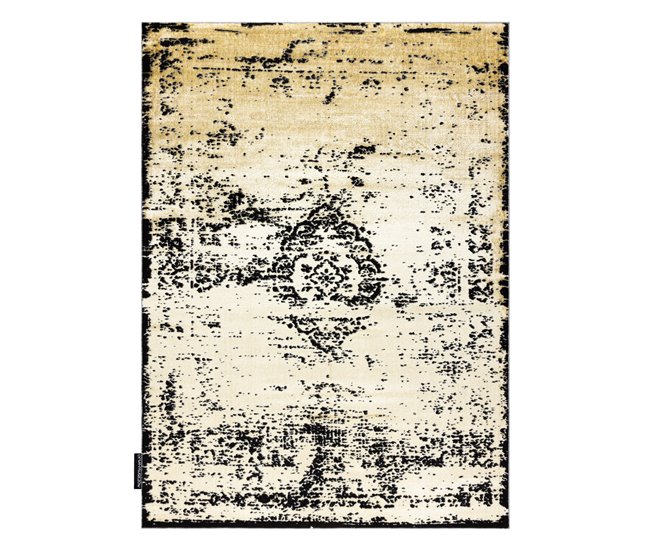 Alfombra DE LUXE moderna 2083 Ornamento vintage - Structural 200x290 Amarillo