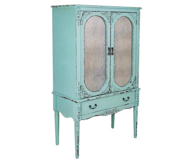 Armario de madera Azul