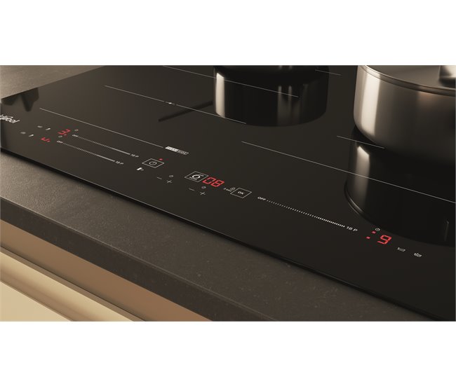 Placa flexinducción WHIRLPOOL WF S9860 CPNE 3 zonas 60cm negro Negro