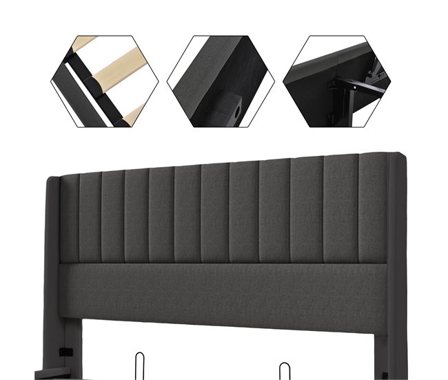 Canapés abatibles Gris