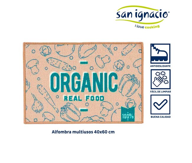 Alfombra multiusos organic colección KINVARA Verde
