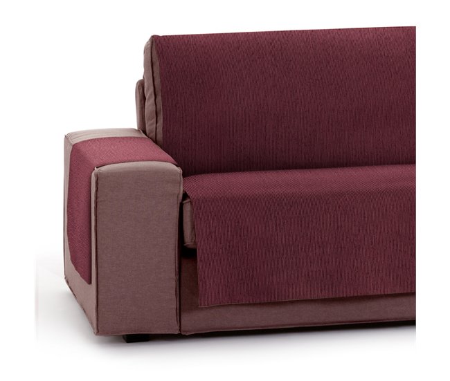 Vipalia Protector Cubre Sofá Sillón Liso. Modelo Chenilla Rojo