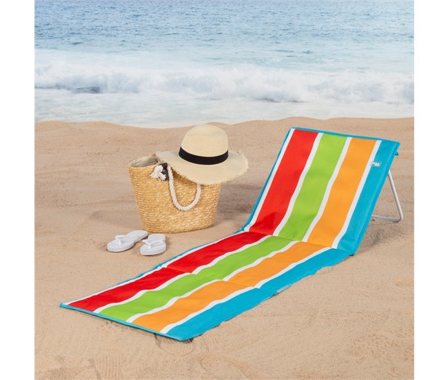 Aktive Esterilla playa con respaldo reclinable Multicolor