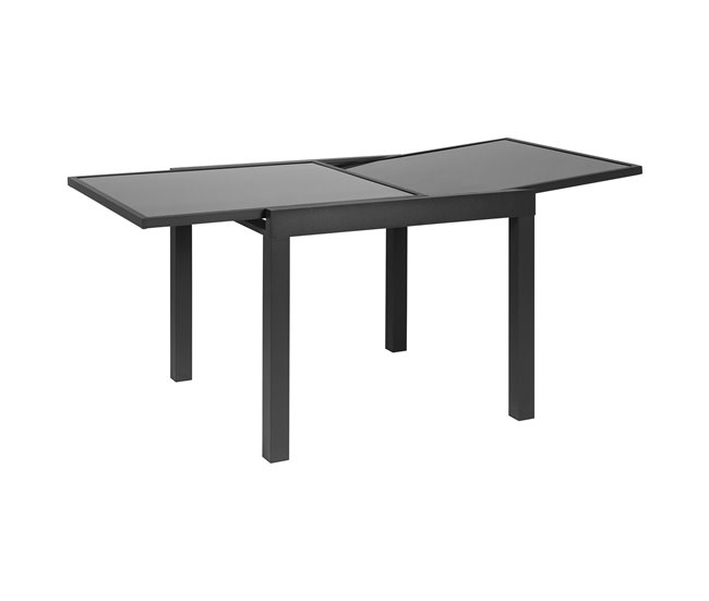 Mesa extensible de jardín ALYA gris oscuro Gris Oscuro