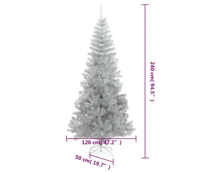 Árbol Navidad - Árbol navideño Plateado