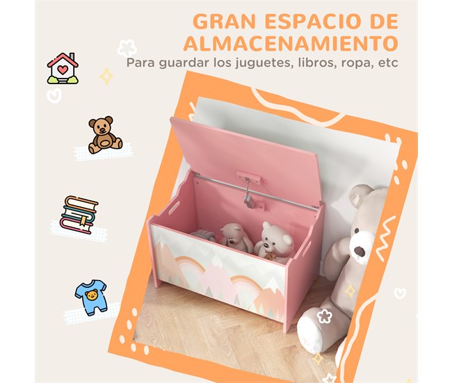 Cajas de Almacenamiento MDF ZONEKIZ 37 Rosa