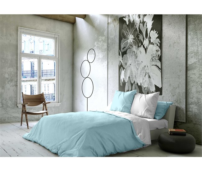 FUNDA NORDICA BICOLOR REVERSIBLE 