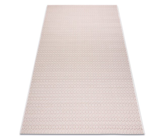 Alfombra de cuerda sisal FLAT 48603/526 Ojetes 140x200 Crema