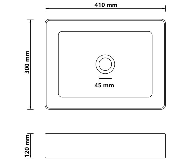 Lavabo de lujo cerámica Marron