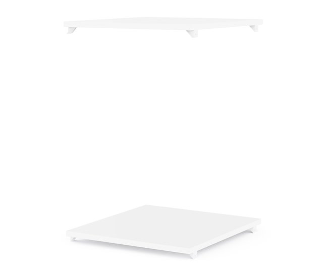 Set DRESSING II de 2 estantes Blanco