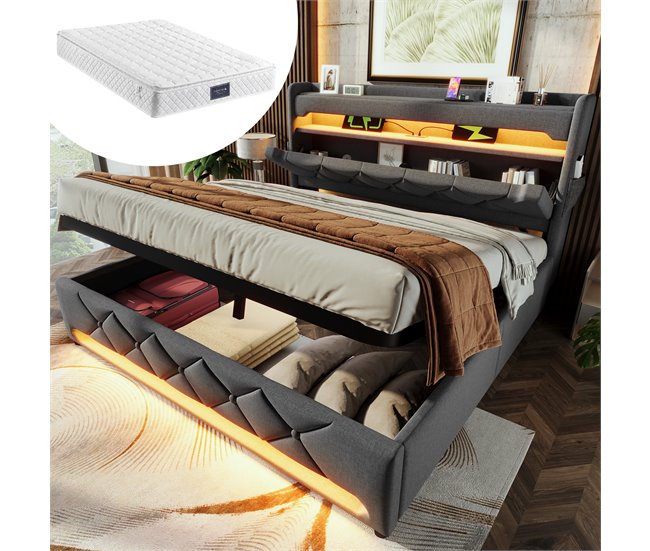 Canapés abatibles Gris