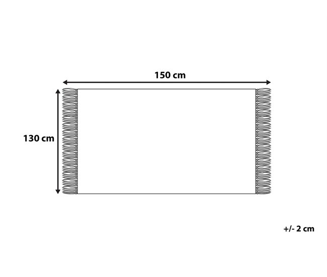 Beliani Manta YAMALAK Gris Claro