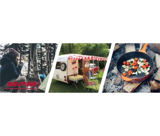 Cocina de gas portátil MPM KN-03/1K Blanco