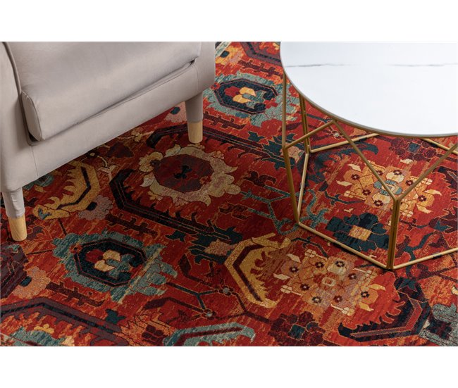 Alfombra de lana SUPERIOR OMAN oriental 200x300 Rojo