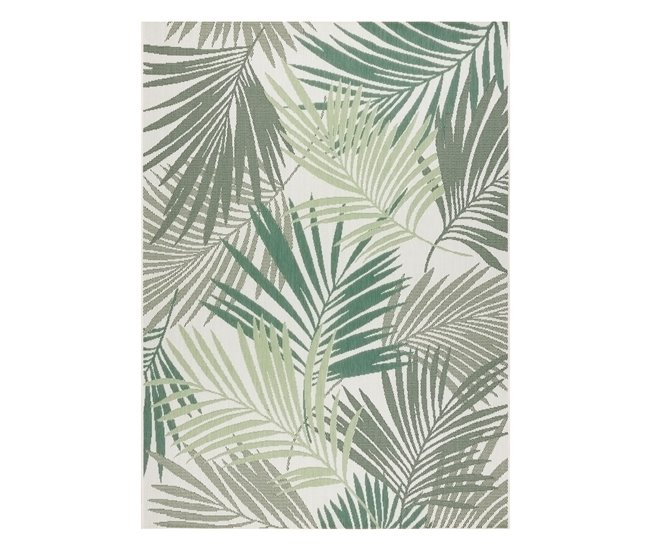 Alfombra de cuerda sisal COLOR Hojas Selva 160x230 Verde