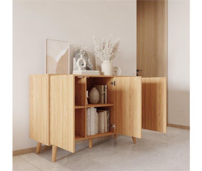 Aparador Salón comedor 3 puertas Renzo Muebles Bonitos Roble