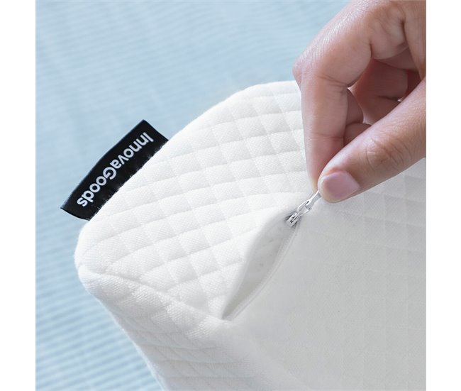 Almohada Viscoelástica Cervical para Parejas Blanco