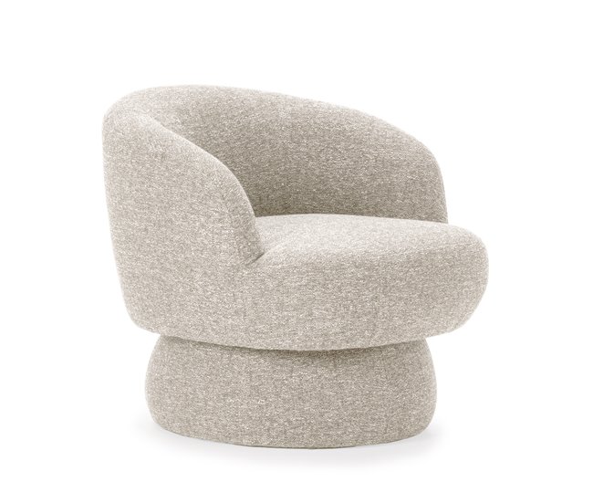Sillón decorativo rotativo DALI color beige Beige