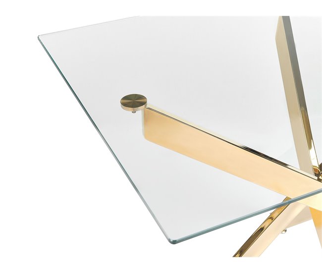 Beliani Mesa de comedor MARAMO Dorado