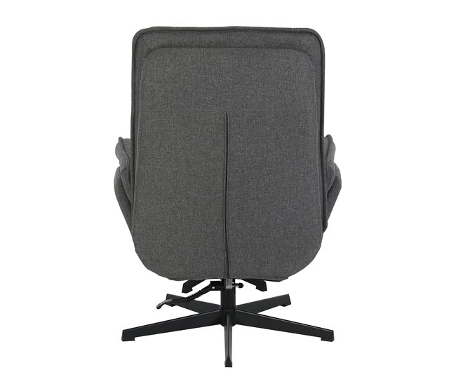 Sillón decorativo rotativo SARA color gris Gris