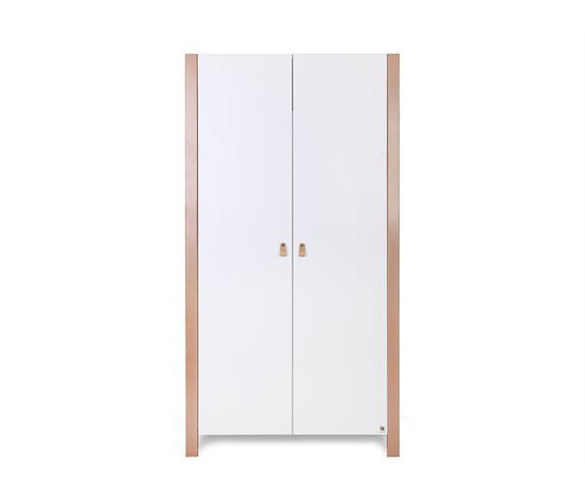 YappyÉtude armario de 2 puertas 95 Blanco/ Madera