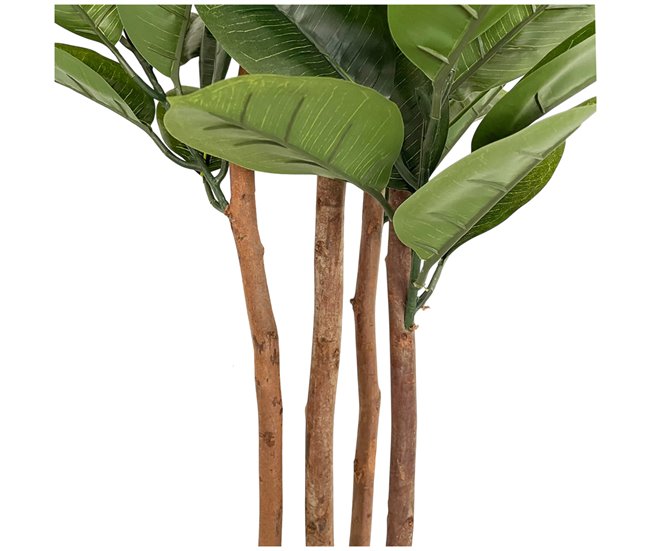 Acomoda Textil – Planta Artificial con Macetero. (Fycus Lyrata) Verde