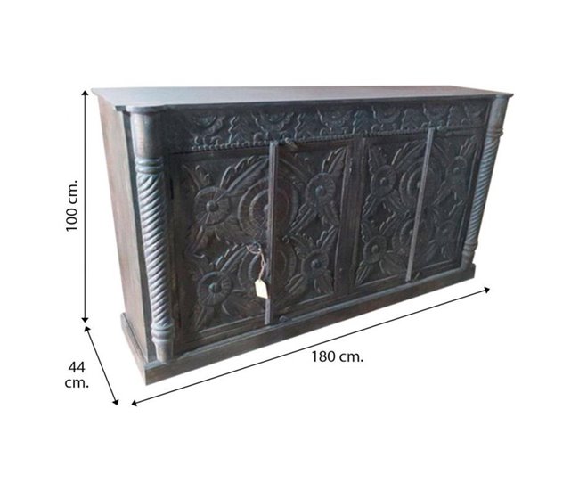 Aparador de metal Marron