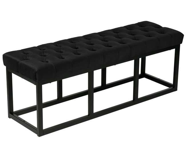 Banco banqueta pie de cama asito diseño 120x37 Negro