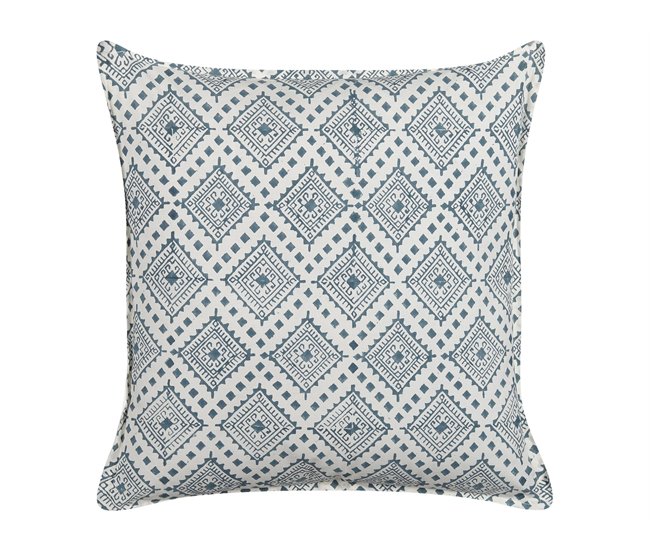 Beliani Cojín decorativo CORDATA Azul