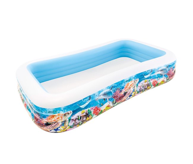 Piscina hinchable INTEX tropical 305x183x56 cm - 1020 litros Multicolor