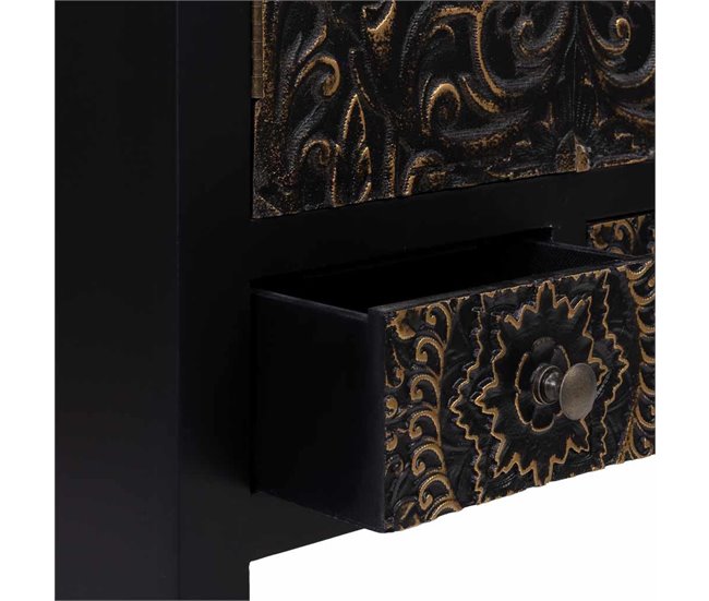 Armario de madera de 2 cajones y 2 puertas Blanco