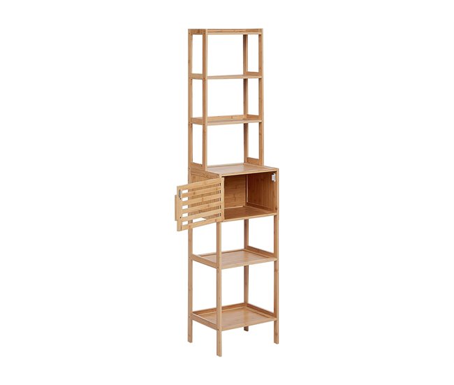 Beliani Estante de baño LEHI Madera Clara