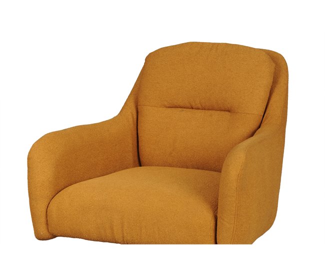 Sillón rotativo decorativo JERRY mostaza Mostaza