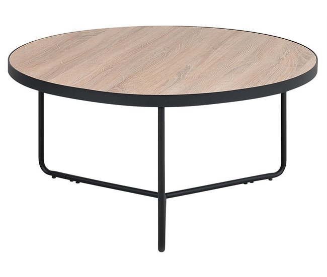 Beliani Conjunto de 2 mesas de centro MELODY Marron