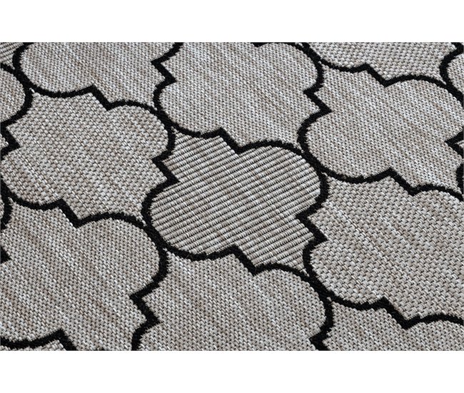 Alfombra de cuerda sisal FLOORLUX 20607 Espaldera marroquí 200x290 Gris