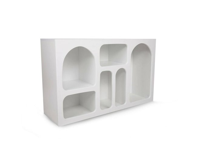 Aparador com efeito madeira 120 Blanco