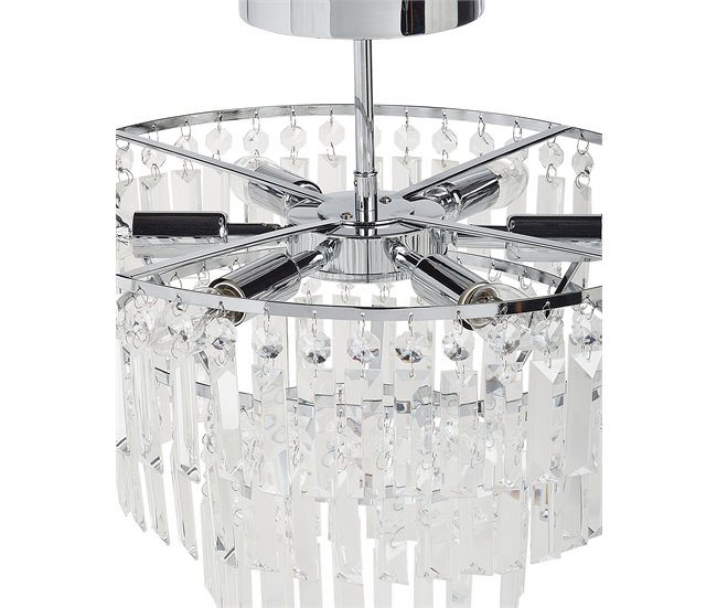 Beliani Lámpara colgante AMENEIRO Transparente