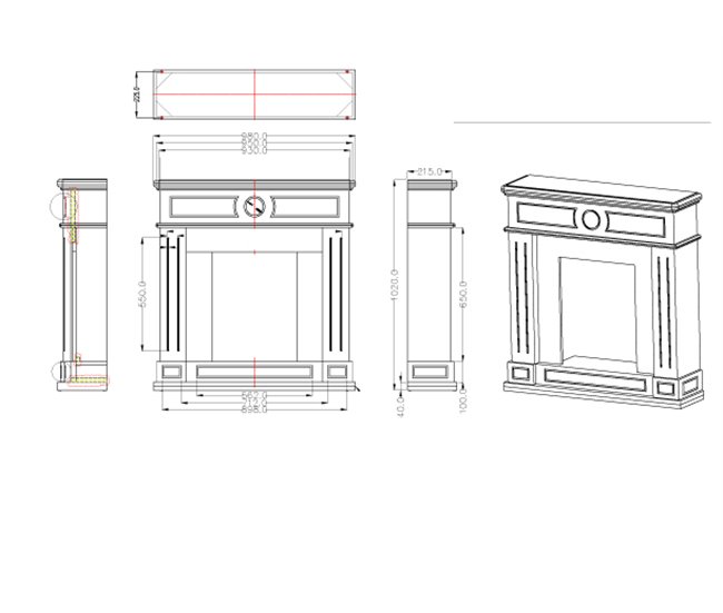 Chimenea de Suelo con Quemador De 1500w Mpc Camino Lipari Turquesa