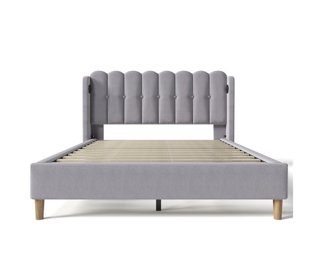 Camas de matrimonio 153x208 Gris