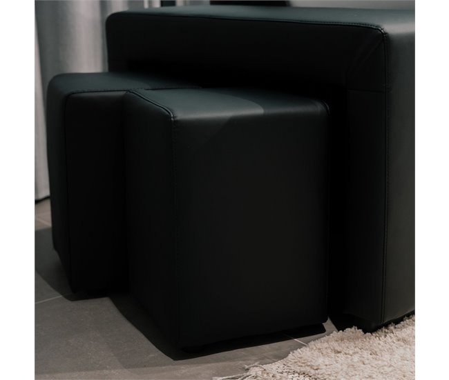 BUDWING John Sofá Cama Negro