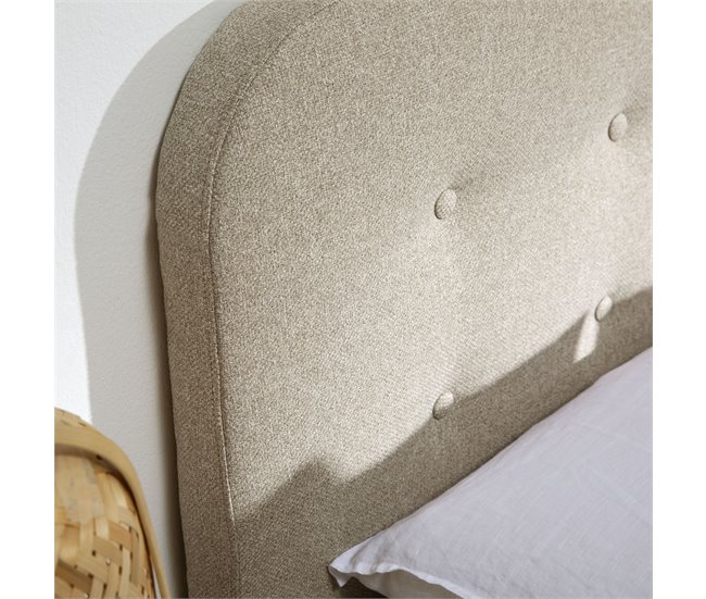 Cabecero tapizado Saona Beige 160 Beige